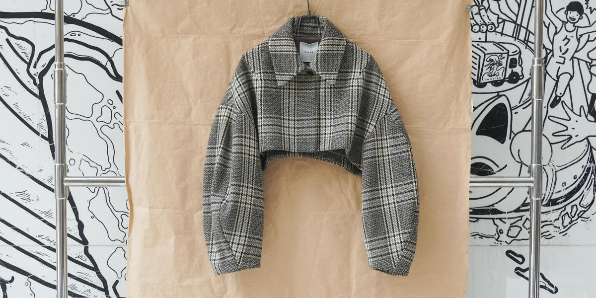 Clane Round Sleeve Short Jacket Mix – OKURA
