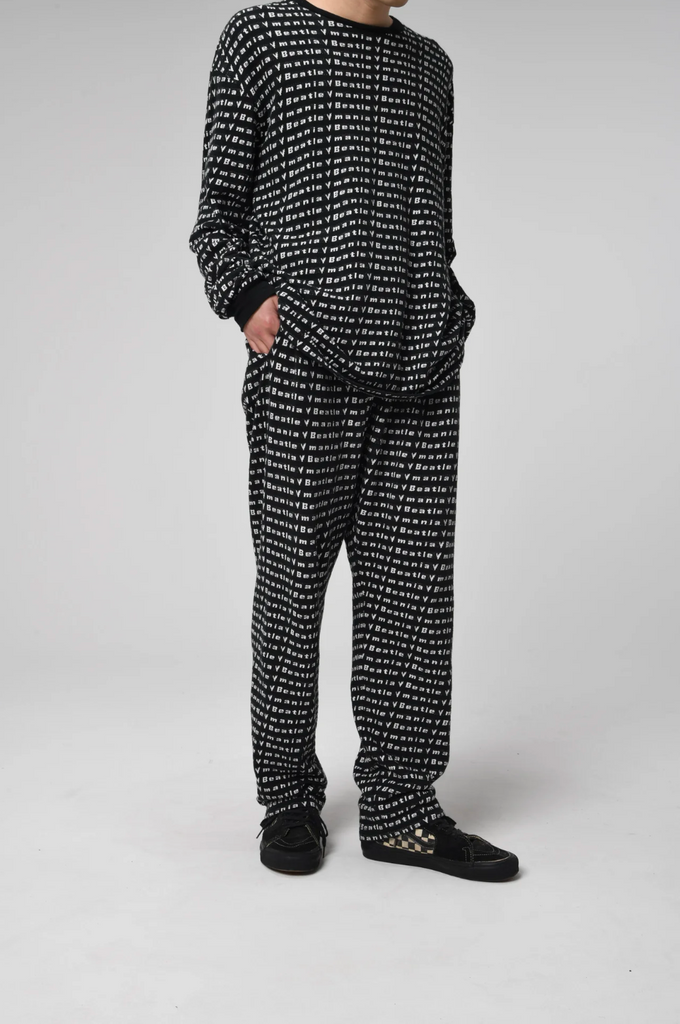 Bowwow Beatle Mania Love Jacquard Pants Black – OKURA