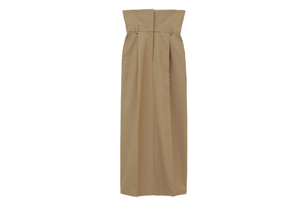 Clane 2Way Fold Marvelt Skirt Beige