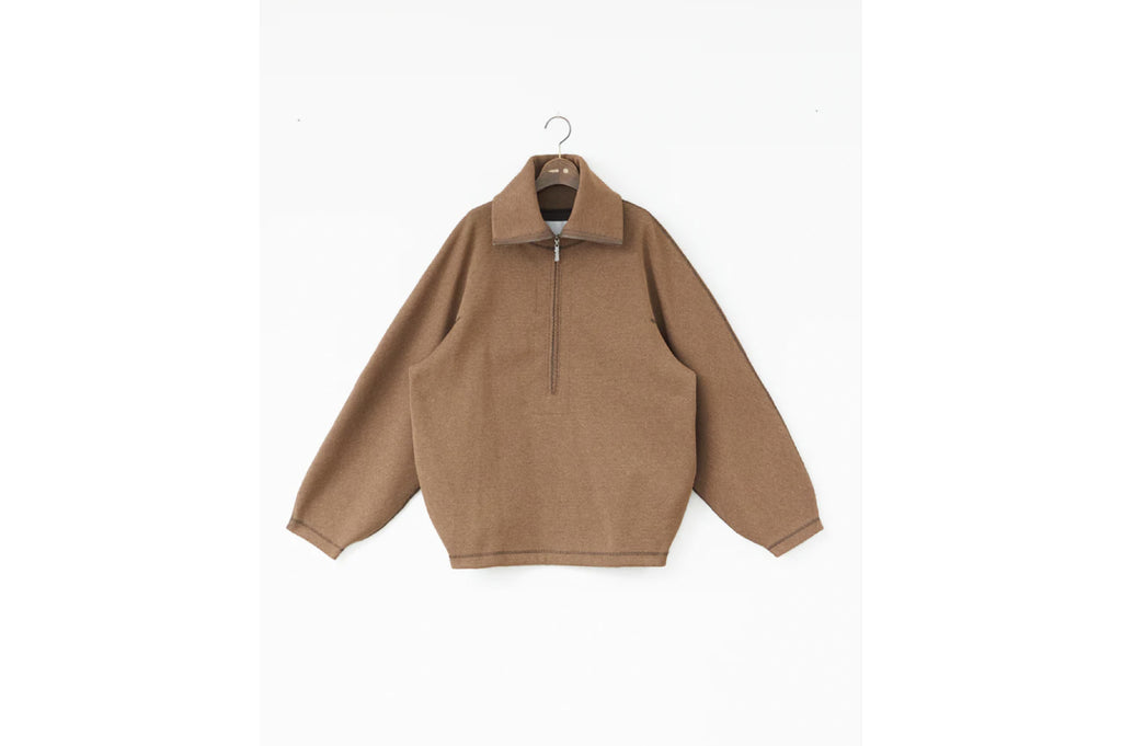 I'M HERE Poly/Thermar:Pull Over Shirts Brown – OKURA