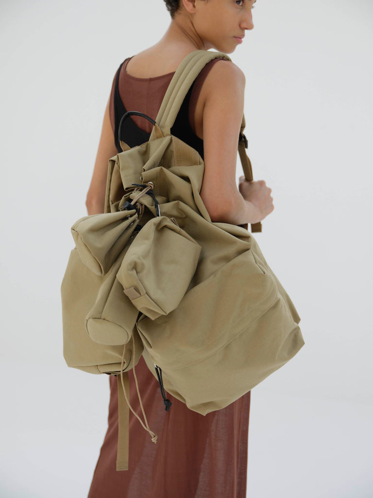 Auralee Men Large Backpack Set Made By Aeta Beige – OKURA