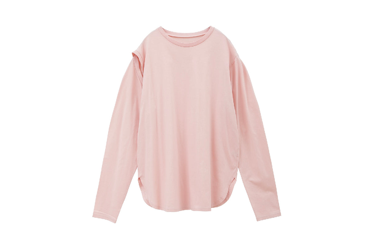 Clane 2 Way Asymmetry Tops Pink