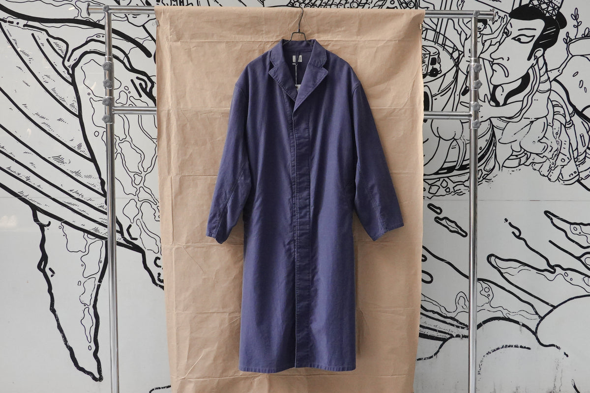 Blurhms Rootstock Light Moleskin Atelier Coat NAVY – OKURA