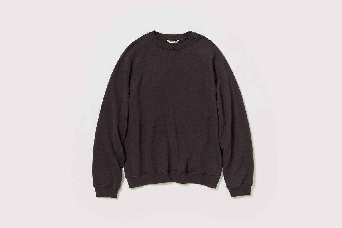 Auralee Men Fluffy Sweat P/O Dark Brown – OKURA