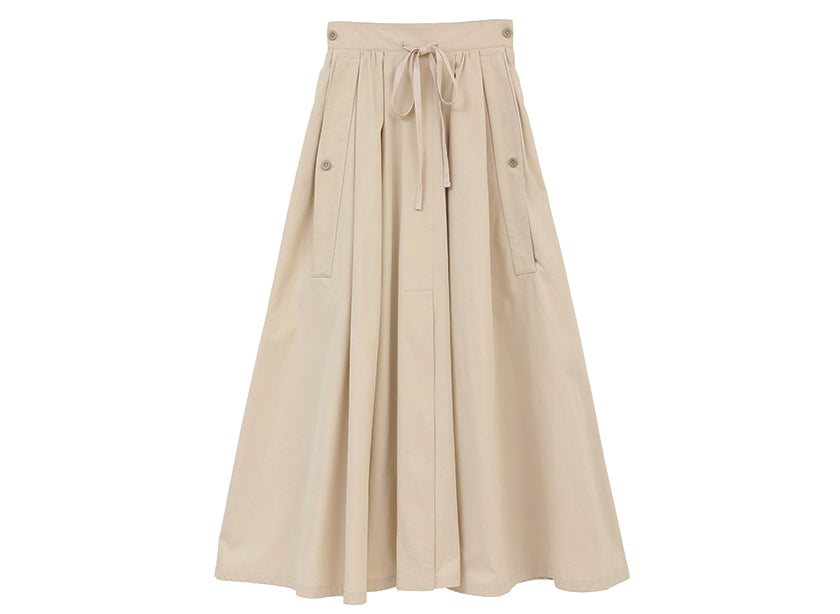 Clane 2Way Military Volume Skirt Ivory – OKURA