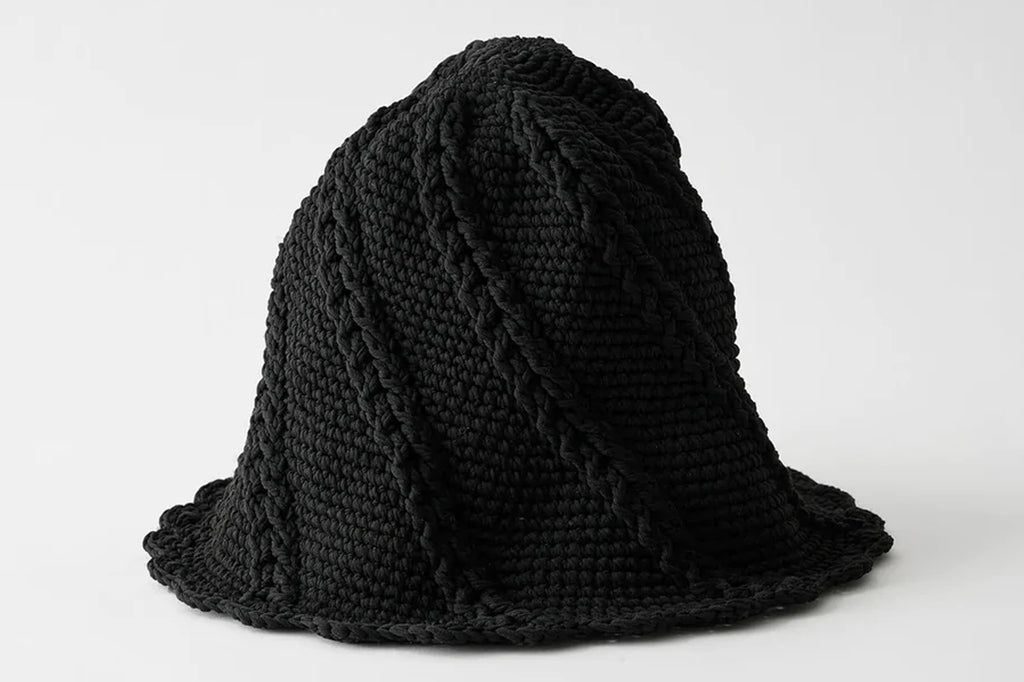 La Maison De Lyllis Tou - Cable Knit Bucket Black – OKURA